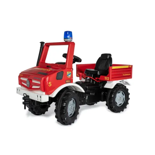 "ROLLY" FIRE UNIMOG W/GEARS BRAKES & FLASHLIGHT