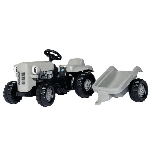 Rolly Kids Little Grey Fergie Pedal Tractor & Trailer